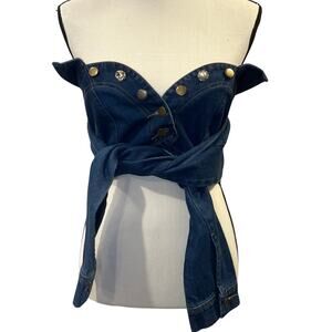 Etophe Studios Women's Denim Tube Top Size M